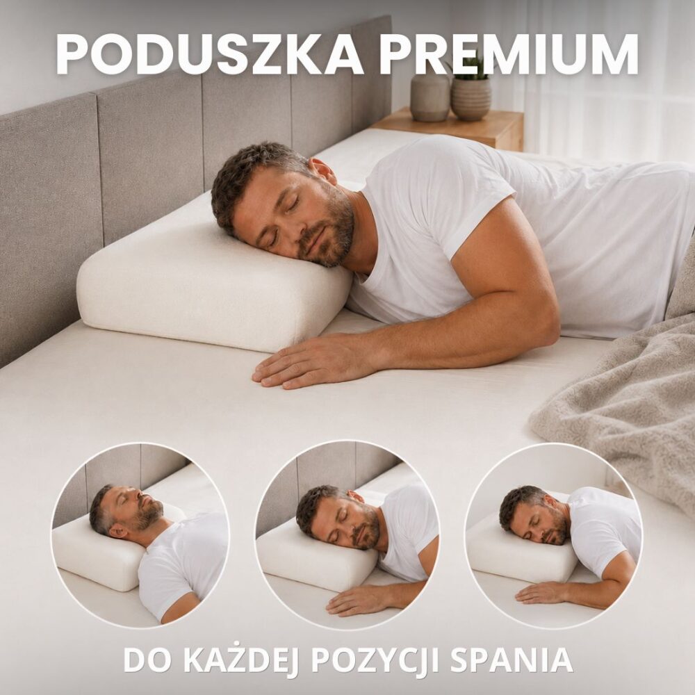 Poduszka premium Memory do każdej pozycji spania
